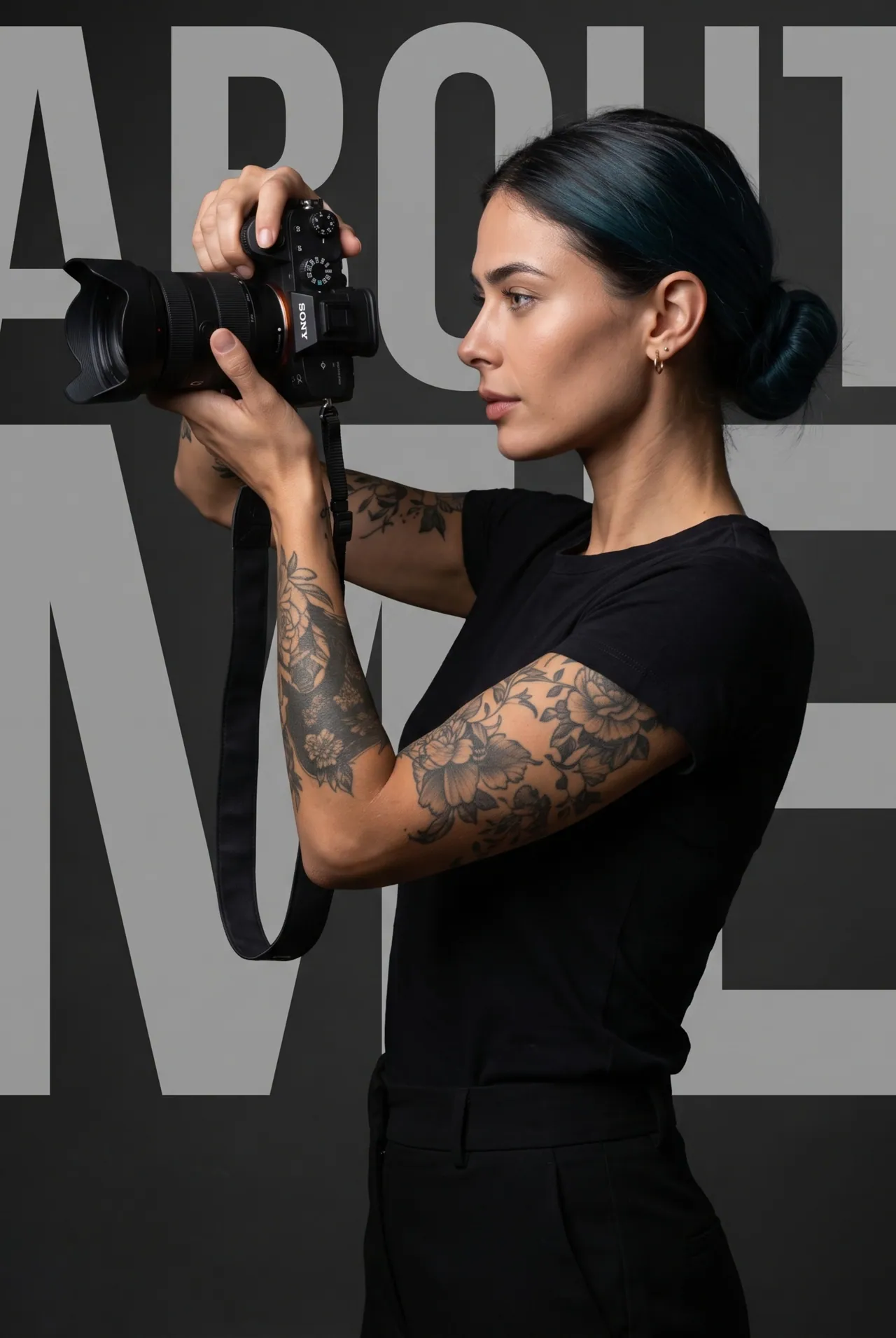Miko Blue com uma câmara — o seu lado de fotógrafa